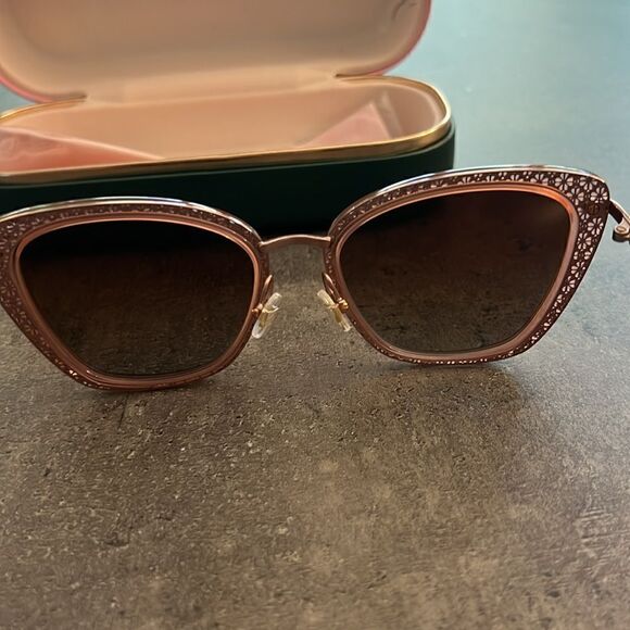 NWT Kate Spade 53Mm cat eye sunglasses pink main image 8